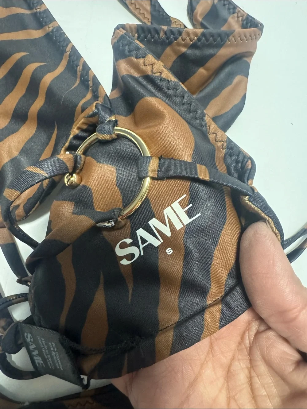 Same Women's Bikini Animal Print Size Small